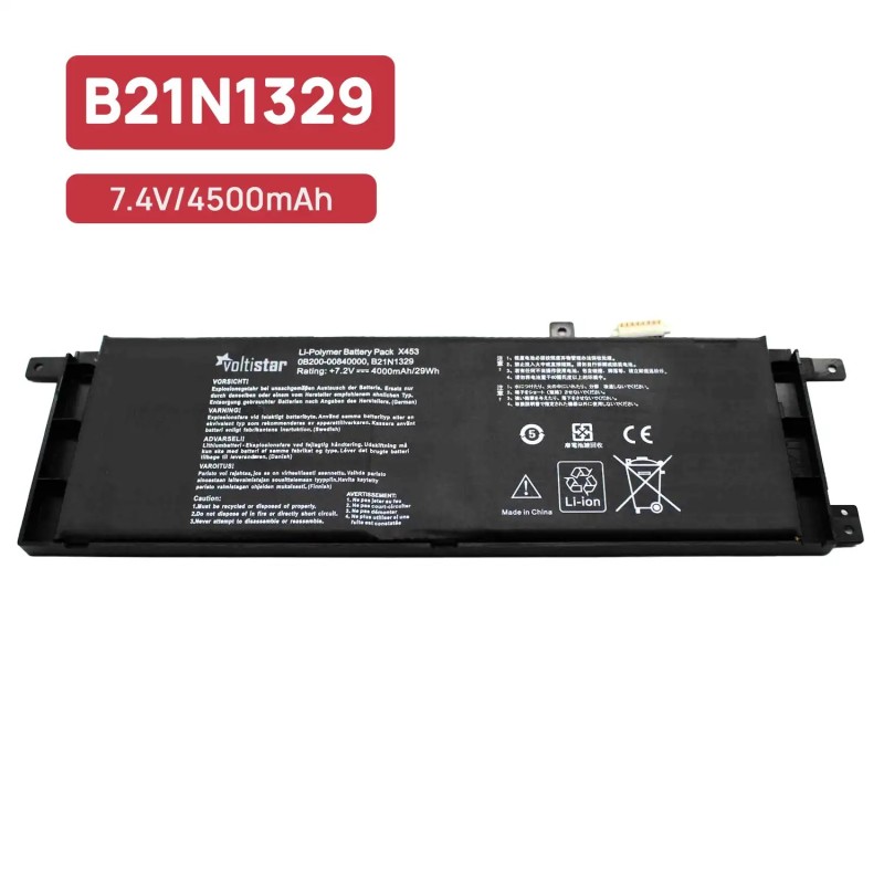 BATTERIE POUR PORTABLE ASUS B21N1329 0B200-00840000 D553M F453 F453MA F553 F553M 7.4V 4500MAH
