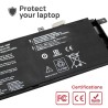 BATTERIE POUR PORTABLE ASUS B21N1329 0B200-00840000 D553M F453 F453MA F553 F553M 7.4V 4500MAH