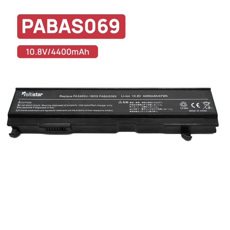 BATERÍA PARA PORTÁTIL TOSHIBA SATELLITE A100 PA3451U-1BRS PA3457U-1BRS PA3465U-1BRS PABAS067 PABAS069
