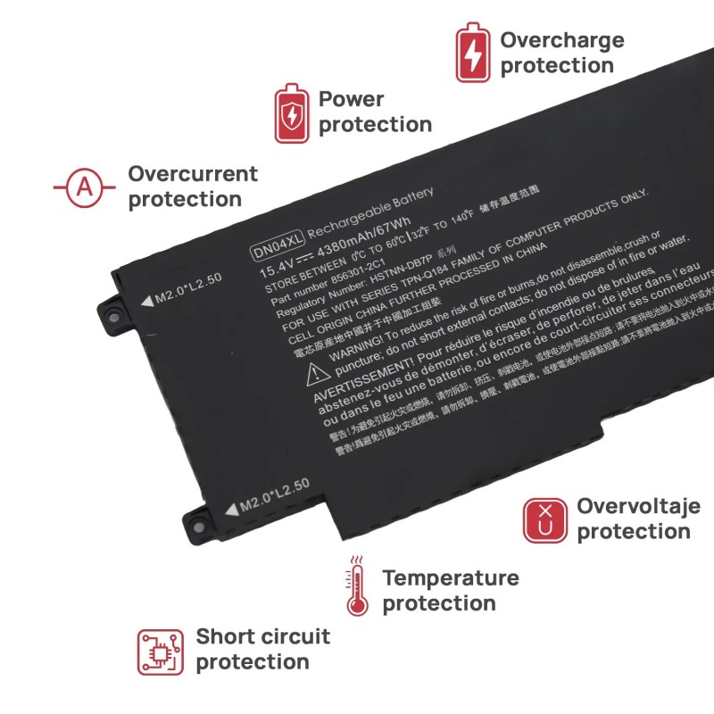 BATTERIA DN04XL PER PORTATILE HP ZBOOK X2 G4 3FB84UT 3FB88UT 3JY50UT 3UA47UT 3WP24UT 3XP65UT 3XT78UT 3TP54UT