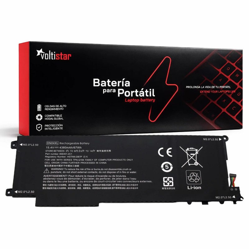 BATERÍA DN04XL PARA PORTÁTIL HP ZBOOK X2 G4 3FB84UT 3FB88UT 3JY50UT 3UA47UT 3WP24UT 3XP65UT 3XT78UT 3TP54UT