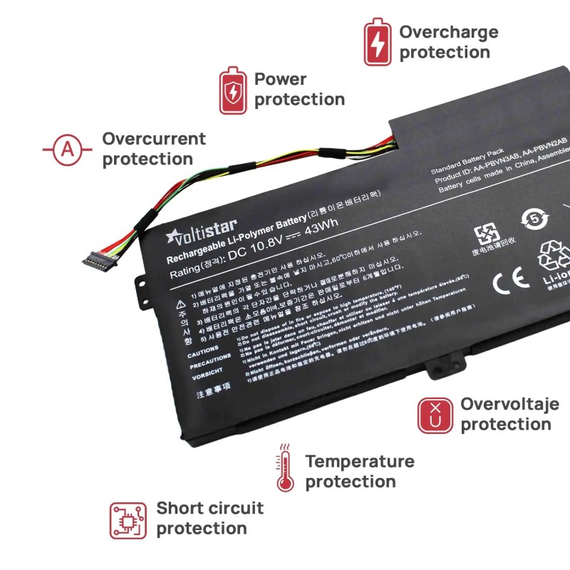 BATERÍA PARA PORTÁTIL SAMSUNG ATIV BOOK 4 450 NP370 NP450 NP470 NP510 SERIES