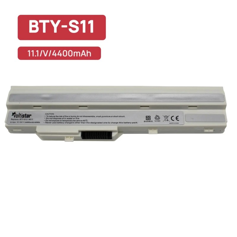 BATERIE POUR PORTABLE MEDION AKOYA E1210 MD96727 MSI U100 U90 BLANC
