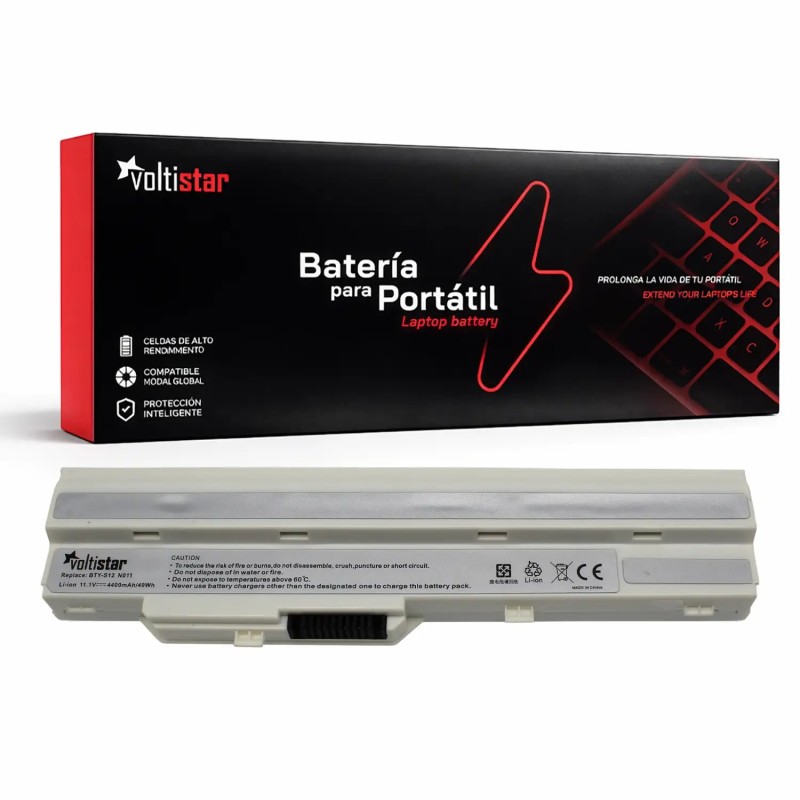 BATERIE POUR PORTABLE MEDION AKOYA E1210 MD96727 MSI U100 U90 BLANC