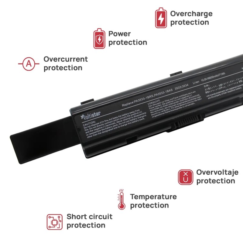 BATERIA DE ALTA HABILIDADE PARA PORTATIL TOSHIBA SATELLITE L500 L300 L500D L505 L505D A200 A205