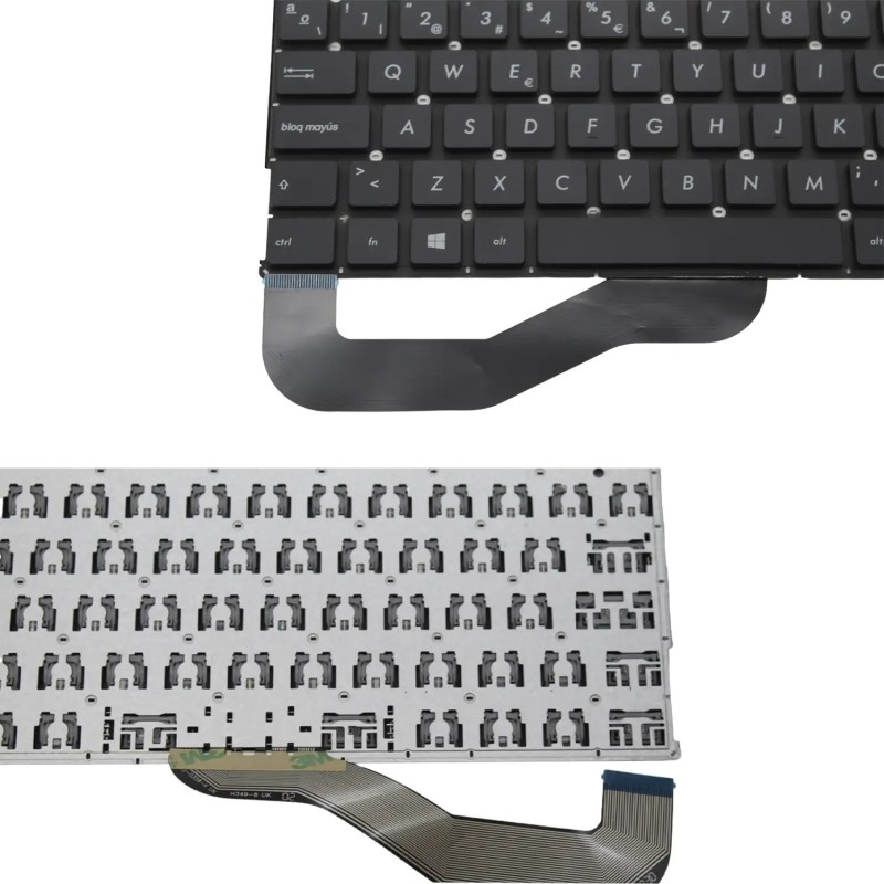 TASTIERA PER LAPTOP ASUS X543 X543UB X543BA X543UA X543MA X543U X543L X543LA NERA