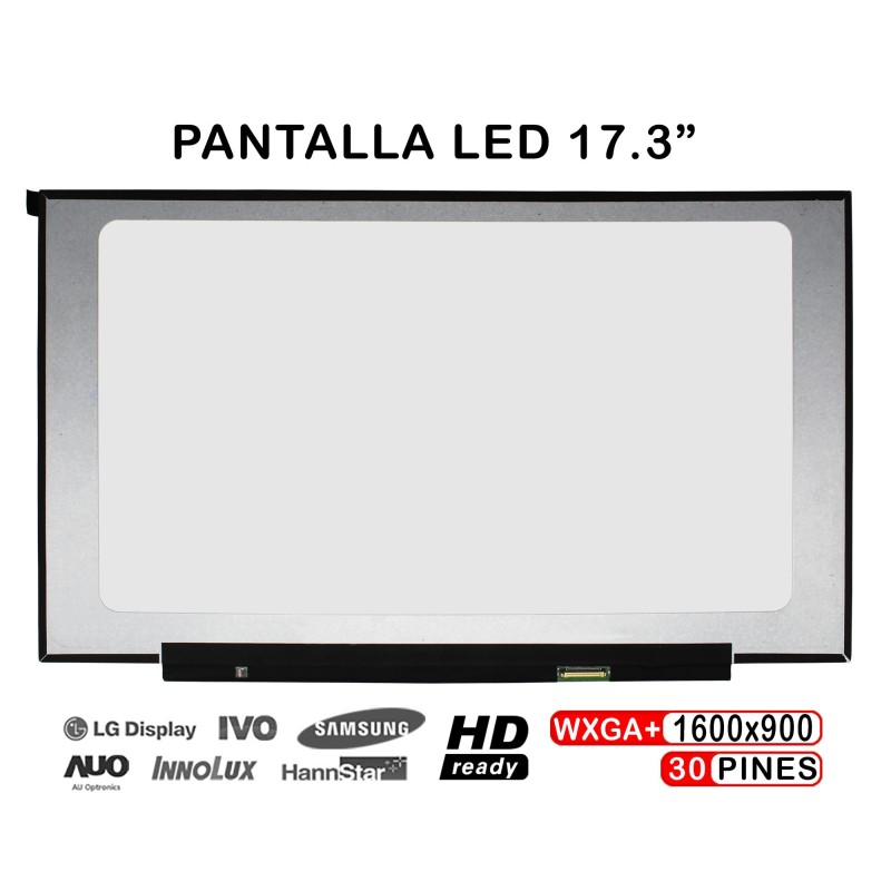 SCHERMO LED 17.3" PER COMPUTER PORTATILE NT173WDM-N23 V8.0 NT173WDM-N25