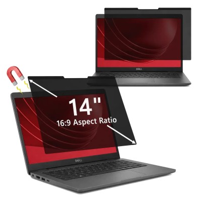 PROTECTOR DE PANTALLA 14" MAGNÉTICO CON FILTRO DE PRIVACIDAD DELL LATITUDE 3450 3460 3470 INSPIRON 14 3000 310X181 MM