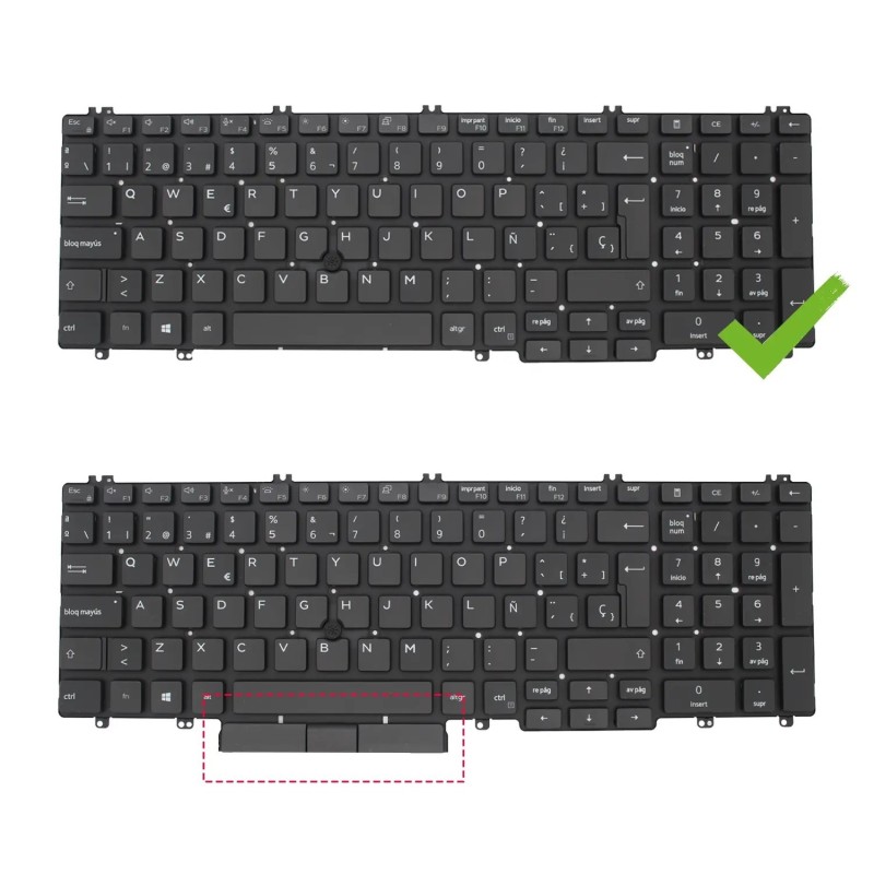 CLAVIER POUR PORTABLE DELL LATITUDE 5500 SG-97710-2DA