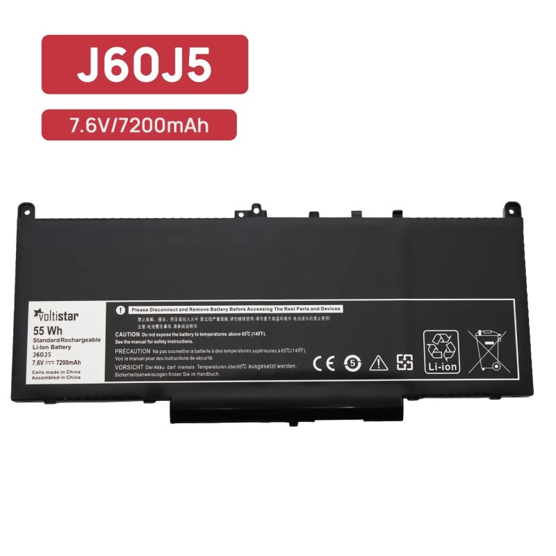 BATTERIE POUR PORTABLE DELL LATITUDE E7270 E7470 SERIES J60J5 R1V85 451-BBSX MC34Y