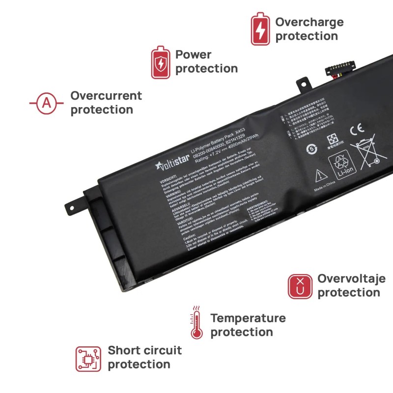 BATERÍA PARA PORTÁTIL ASUS X553M F553M A453M B21N1329