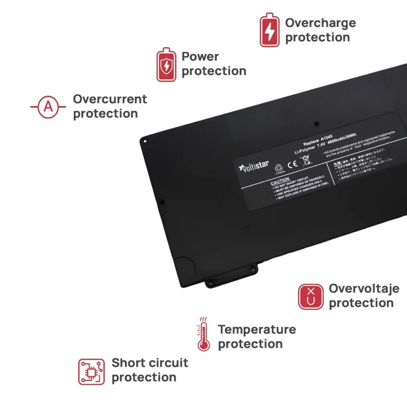 BATTERIA PER COMPUTER PORTATILE PER APPLE MACBOOK AIR 13" A1245 A1237 A1304 Z0FS MB003 MC233 MC234