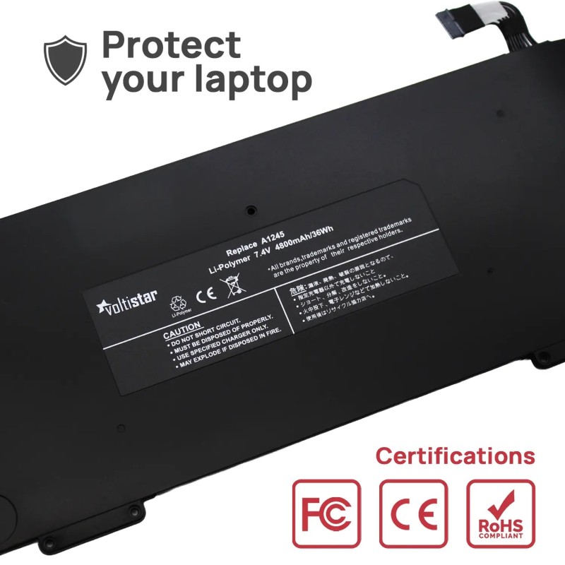 BATTERIA PER COMPUTER PORTATILE PER APPLE MACBOOK AIR 13" A1245 A1237 A1304 Z0FS MB003 MC233 MC234