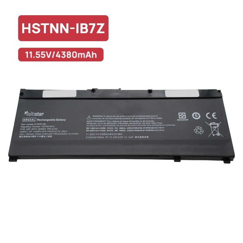 BATTERIE POUR ORDINATEUR PORTABLE HP PAVILION 15-CX 15-CX0020NR L08855-855 HSTNN-IB8L SR03XL
