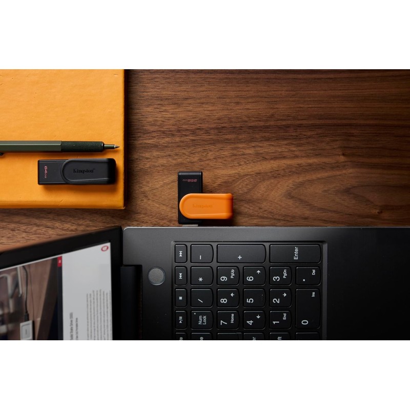 KINGSTON DATATRAVELER EXODIA S CLÉ USB - 128GB - USB 3.2 GEN 1 - USB TYPE A - NOIR/TURQUOISE