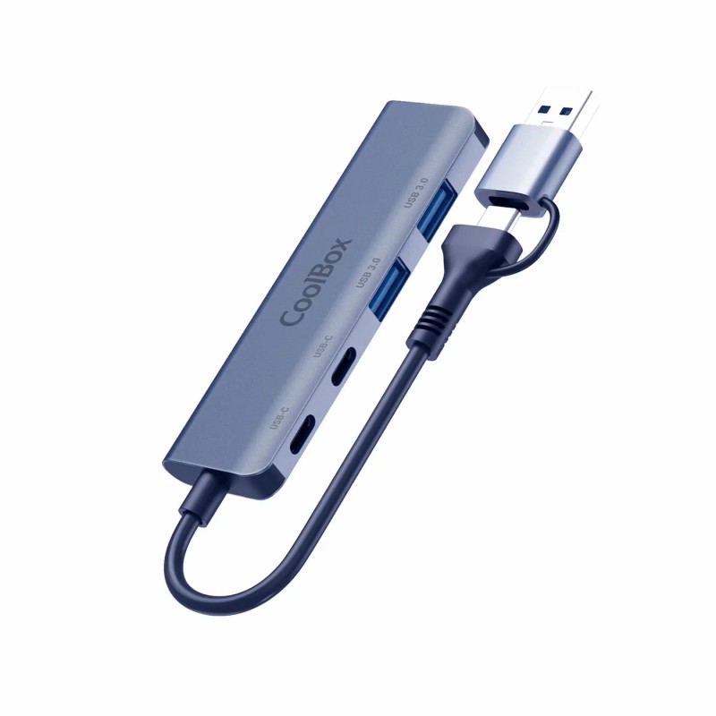 ADAPTATEUR HUB USB-C 4 EN 1 2*USB 3.0 2*USB-C AVEC ADAPTATEUR USB 3.0