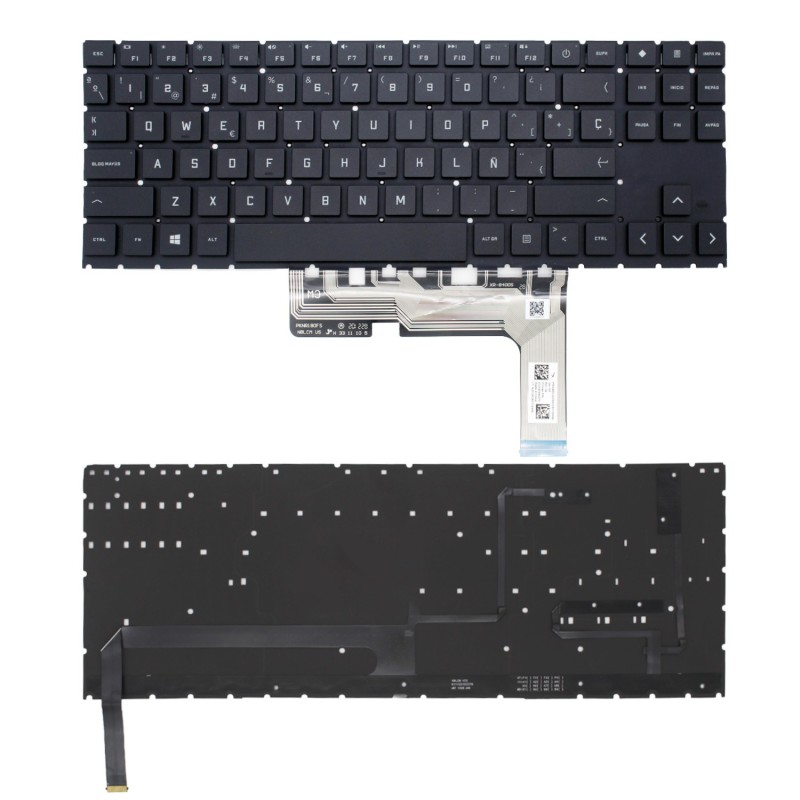 TASTIERA PER LAPTOP HP 15-EN 15-EK NERA RETROILLUMINAZIONE RGB