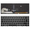 TECLADO HP ELITEBOOK 745 G5 G6 CON MARCO PLATA INGLÉS(US)