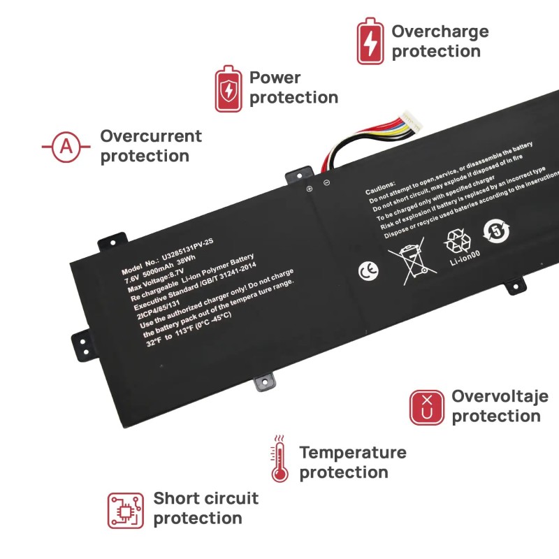 BATTERIA PER PORTATILE HYUNDAI UMAX VISIONBOOK 13WA ULTRA UMM23013U NV-3285128-2S