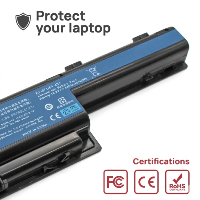 BATTERIA PER PORTATILE ACER P453-M P643-MG AS4250 PEW51 PEW56 10.8V 4400MAH