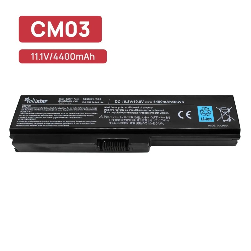 BATTERIA PER PORTATILE TOSHIBA SATELLITE M900 M900D M901 M906 M909 M915 10.8V 4400MAH