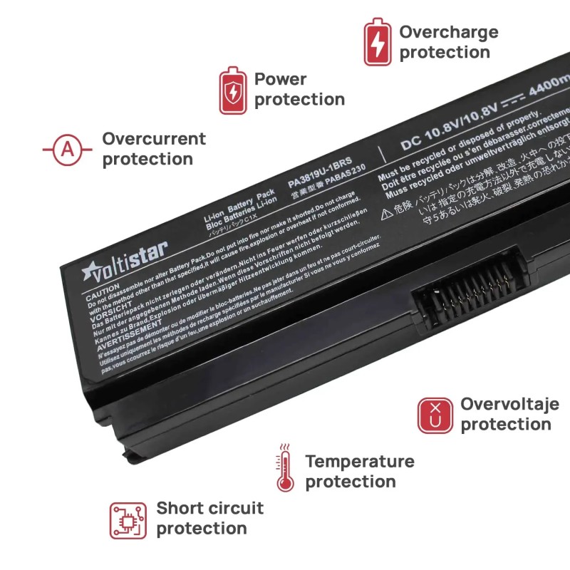 BATTERIA PER PORTATILE TOSHIBA SATELLITE M900 M900D M901 M906 M909 M915 10.8V 4400MAH