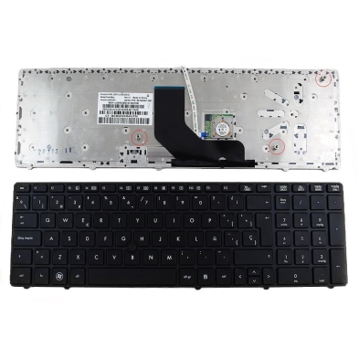 Teclado para HP ProBook 6560B/EliteBook 8570P Negro Marco Negro (con Point stick)