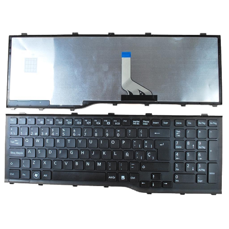 Teclado para FUJITSU Lifebook AH532 A532 N532 NH532 Negro Marco Negro