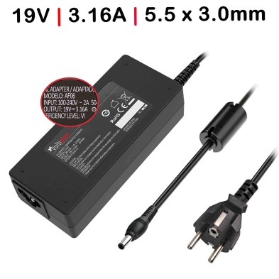 CHARGEUR POUR PORTABLE ASUS PC BP2CD BT1AD BT1AE BT1AG BT1AH D320SF ES5120 K20BF K20CD K31AD K31ADE SD220 19V 3.16A 60W