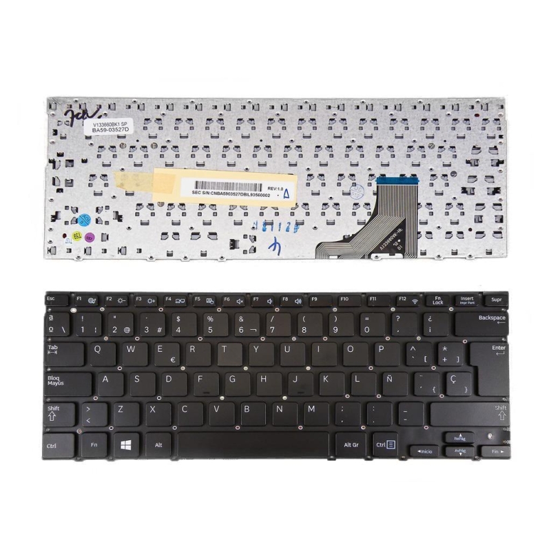 Teclado para SAMSUNG NP530U3B NP530U3C 535U3C Negro (para Win8)