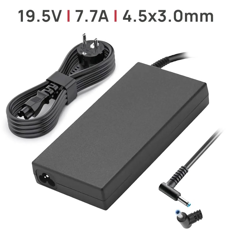CHARGEUR POUR PORTABLE HP HDX18 ZBPG9 69Q84EA SÉRIES 15V 7.7A 150W