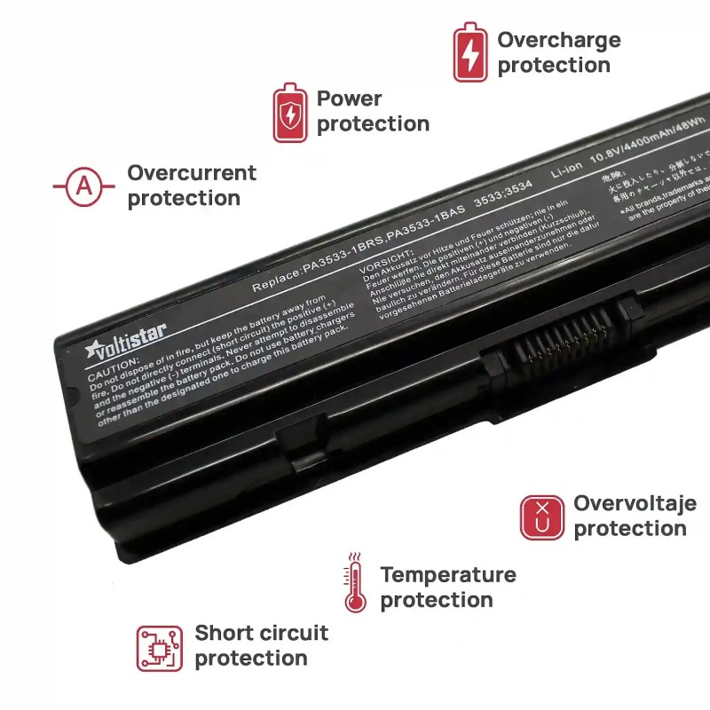 BATERÍA PARA PORTÁTIL TOSHIBA DYNABOOK TX 66J2 66J2BL 66J2PK 66LBL 66LPK 66LWH 66PLWH 67J2 10.8V 4400MAH