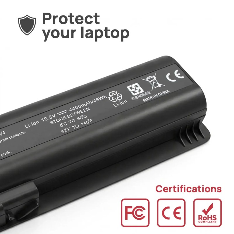 BATTERIE POUR PORTABLE HP COMPAQ PRESARIO CQ40-300 CQ40-400 CQ40-500 CQ40-600 CQ40-700 CQ41 CQ41-300 CQ45 SERIES 10.8V 4400MAH