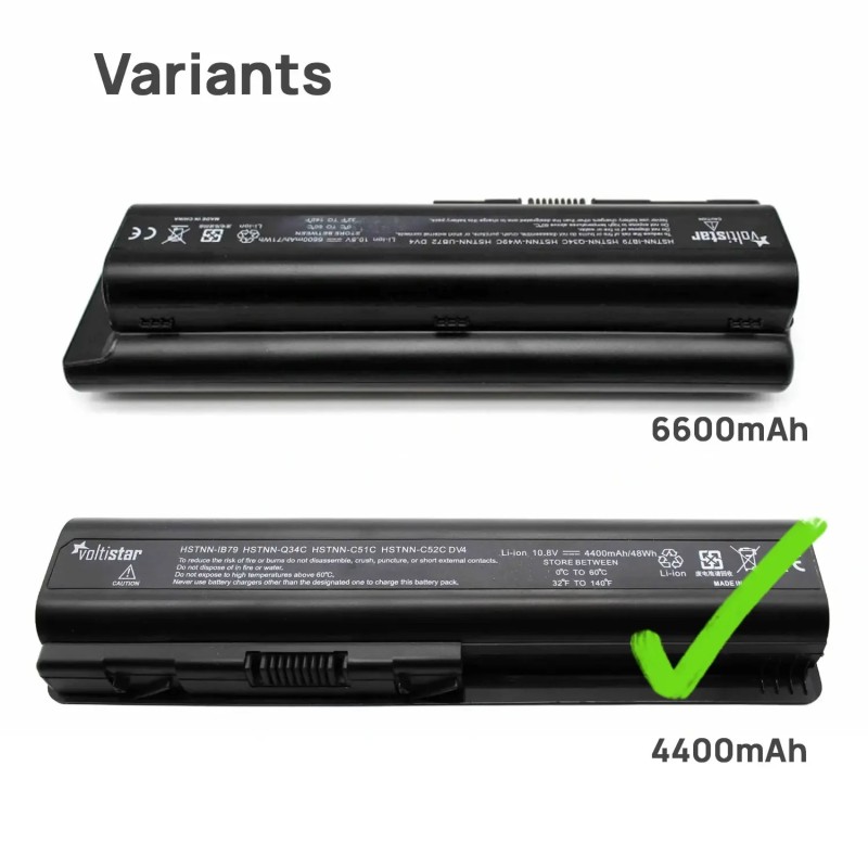 BATTERIE POUR PORTABLE HP COMPAQ PRESARIO CQ40-300 CQ40-400 CQ40-500 CQ40-600 CQ40-700 CQ41 CQ41-300 CQ45 SERIES 10.8V 4400MAH