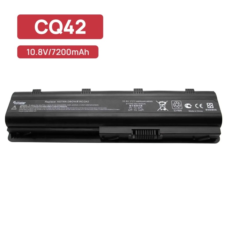 BATTERIE POUR ORDINATEUR PORTABLE HP COMPAQ PRESARIO CQ72-100 CQ72-200 CQ72-300 CQ72-400 CQ43-102 CQ43-104 CQ43-105 SÉRIES 10.8V