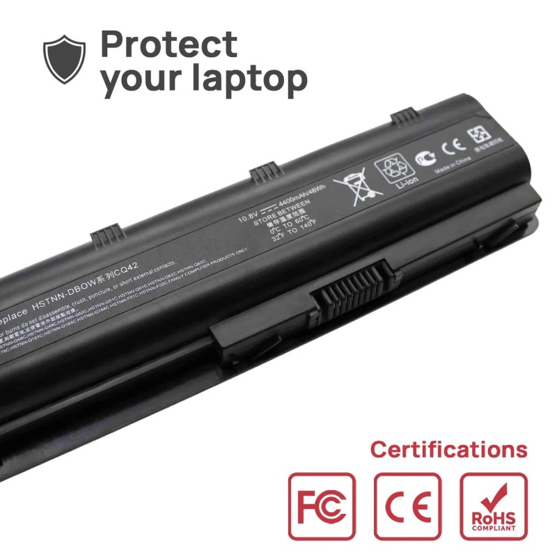 BATERIA PARA PORTÁTIL HP COMPAQ PRESARIO CQ72-100 CQ72-200 CQ72-300 CQ72-400 CQ43-102 CQ43-104 CQ43-105 SERIES 10.8V 4400MAH