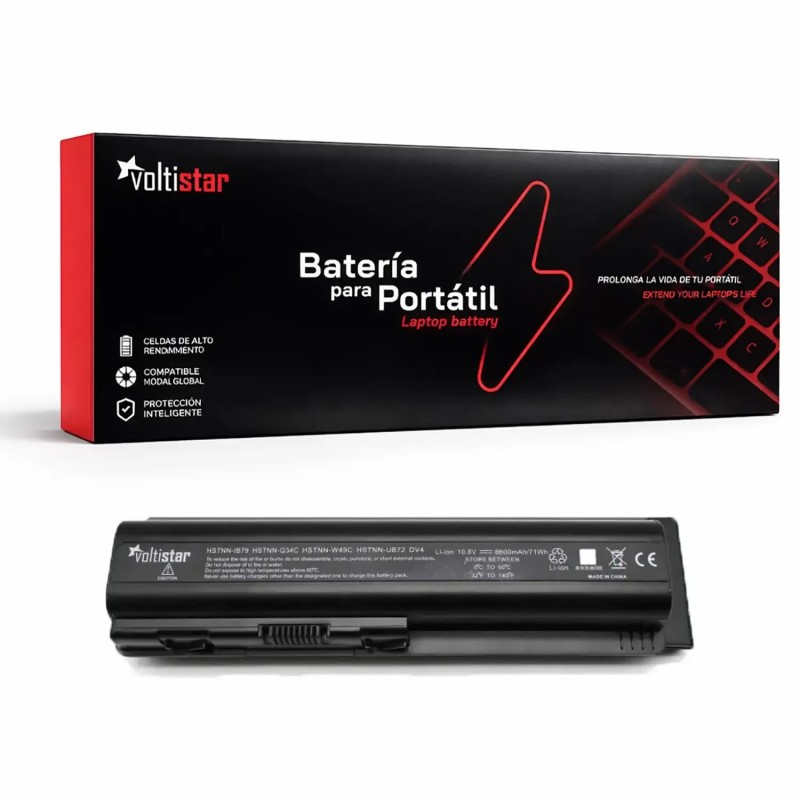 BATERIA PARA PORTÁTIL HP COMPAQ PRESARIO CQ40 CQ40-100 CQ40-200 CQ40-300 CQ40-400 CQ40-500 CQ40-600 CQ41 SERIES 10.8V 6600MAH