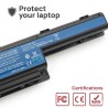 BATTERIA PER PORTATILE EMACHINES D440 D442 D730 D730G D732 D732G D732Z MS2305 G640 G640G G730 G730G G730Z G730ZG 10.8V 6600MAH