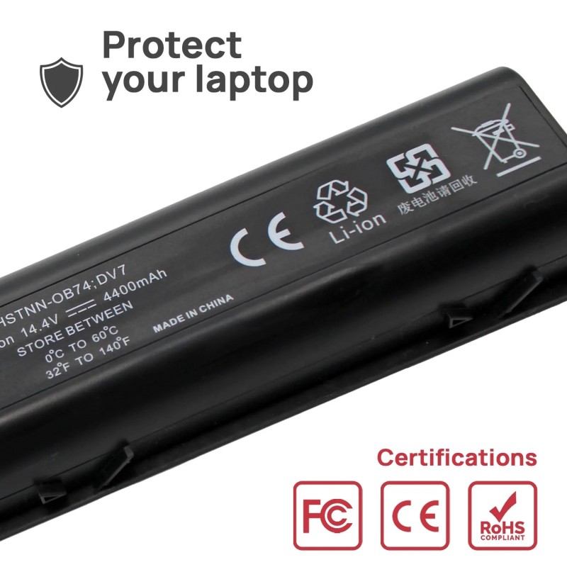 BATTERIE POUR ORDINATEUR PORTABLE HP HDX X18-1000 X18-1100 X18-1200 X18-1300 X18-1000EO X18-1001TX X18-1001XX SERIES 14.4V