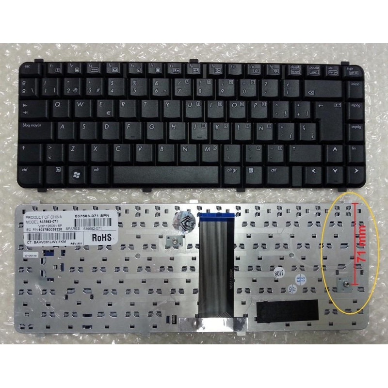 TECLADO PARA HP 610 CQ510 CQ511 CQ515 CQ516 CQ610 CQ615