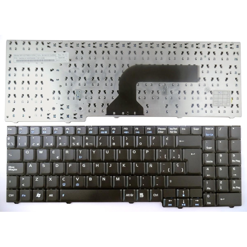 TECLADO PORTÁTIL ASUS MP-07G76E0-528 V090546AK1 04GNQX1KSP00-1