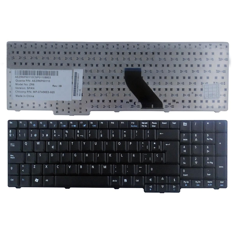 TECLADO PARA Acer Aspire 6530 6530G 6930 6930G 7730G 8920 8930