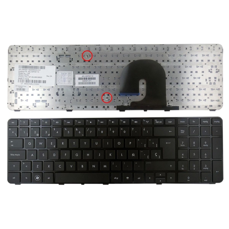 TECLADO PARA HP AELX7U00410 AELX9P00210 639396-001 666001-001