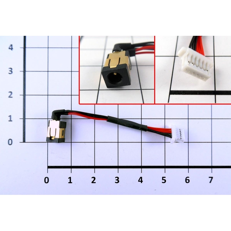 CONECTOR JACK PARA HP PJ153 CON CABLE