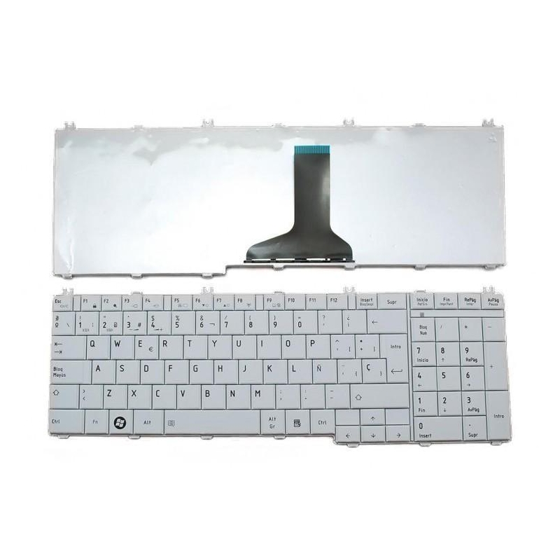 TECLADO PARA PORTÁTIL TOSHIBA SATELLITE L750 L770 L775 9Z.N4WSV.00S BLANCO