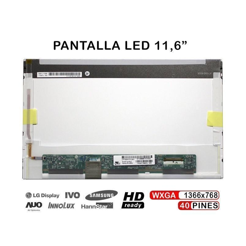 PANTALLA LED DE 11,6 PULGADAS PARA PORTÁTILES LP116WH1 (TL) (A1) LP116WH1-TLA1