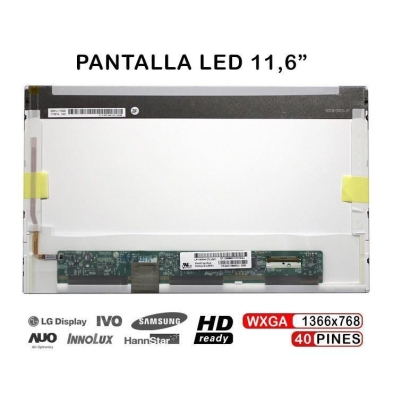 Schermo LED da 11,6" per laptop Packard Bell ZA8