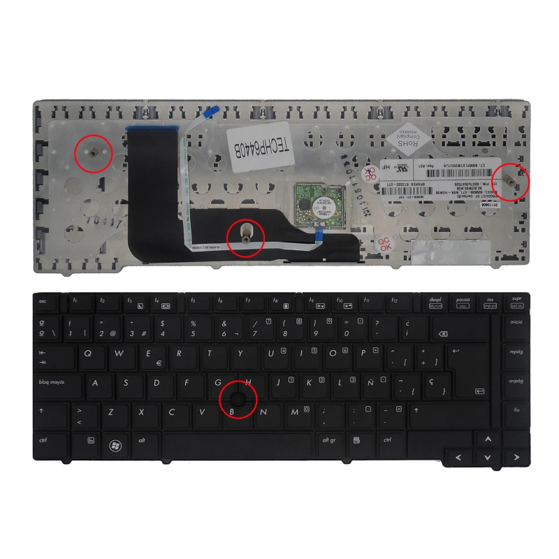 TECLADO PARA HP Probook 6440B 609839-071 SG-36200-2EA POINT STICK