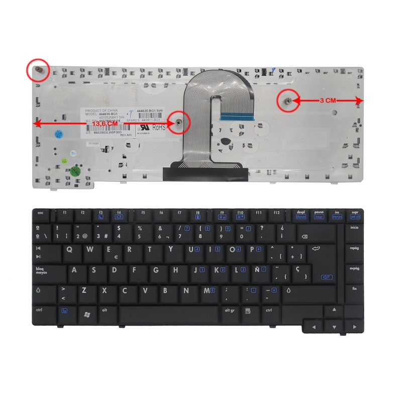 Tastiera portatile HP Compaq 6710 6710b 6710s 6715 6715b