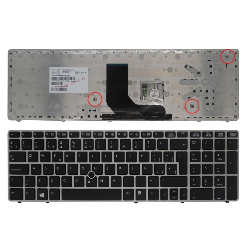 TECLADO PARA PORTATIL HP PROBOOK 6560B 6565B ELITEBOOK 8570P RECONDICIONADO